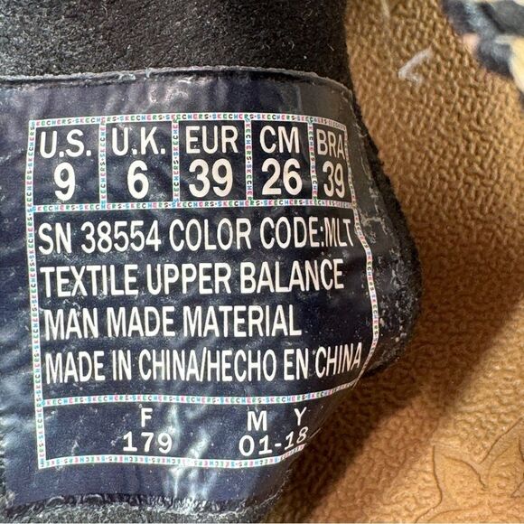 Skechers Beverlee Delighted Rainbow Woven Strap Wedge Sandals Luxe Foam 9 - Picture 12 of 13